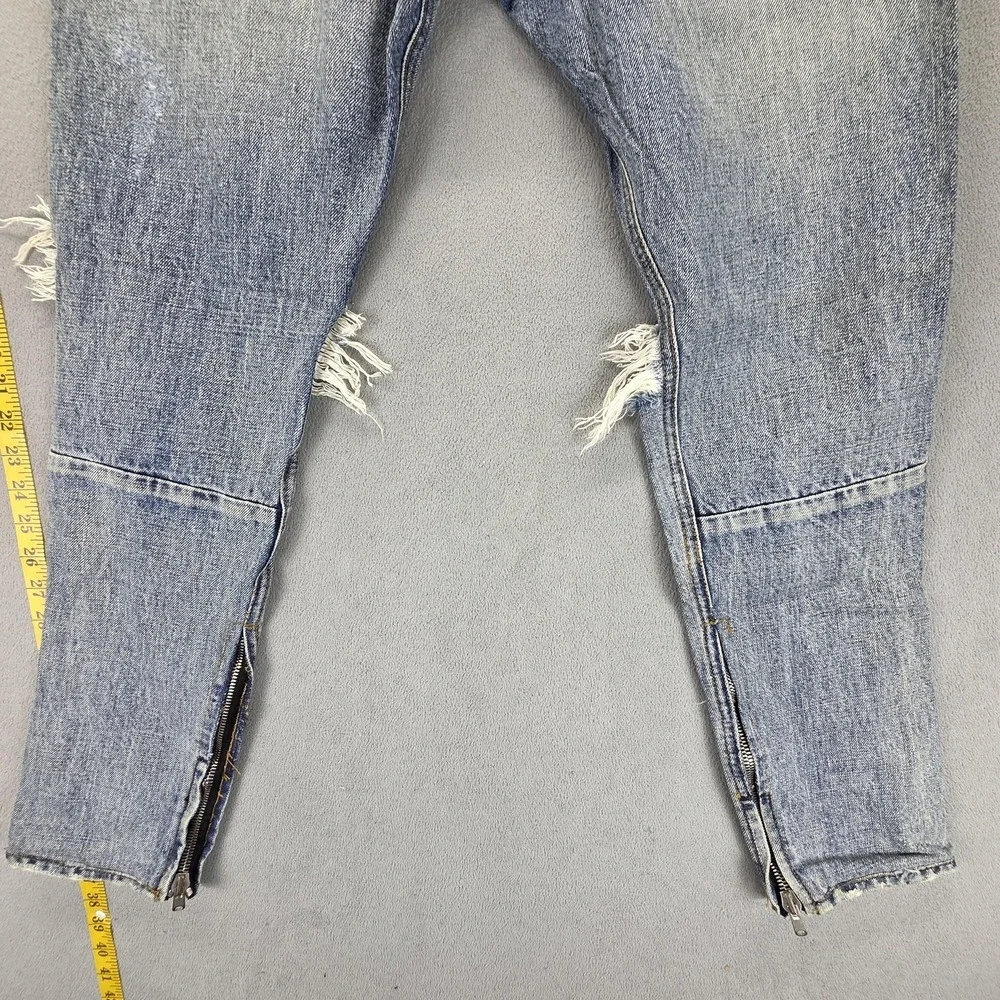 Fear of God Jeans Mens‎ Fourth Collection 2015-2016 Altered Waist Zip Ankle Read